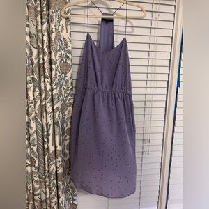 Tibi size 10 EUC silk purple dress